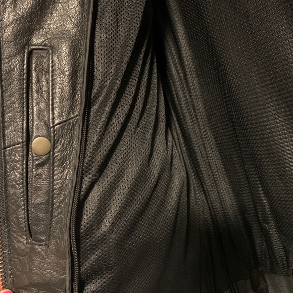 Women’s Armored Leather Jacket Zip-out Liner Heavy - Picture 4 of 11